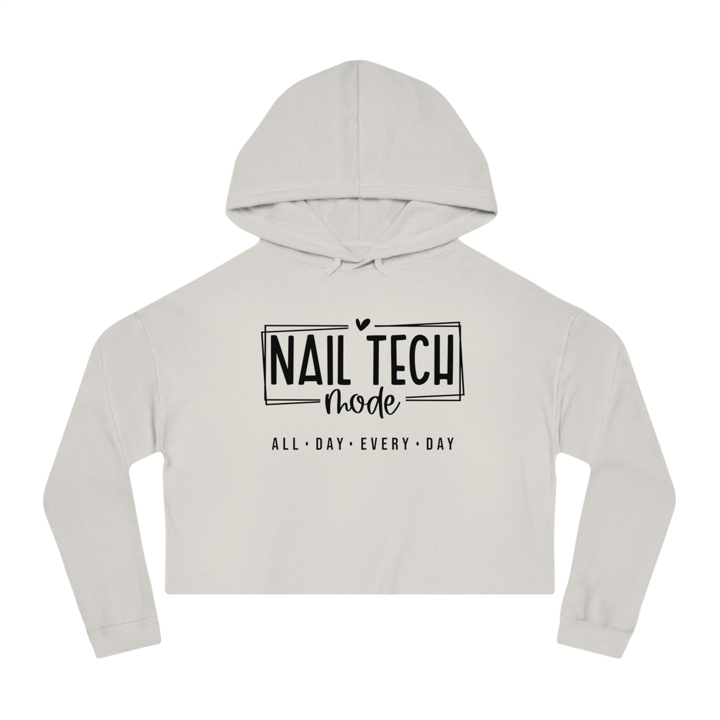 Nail Tech Mode Cropped Hooded Sweatshirt