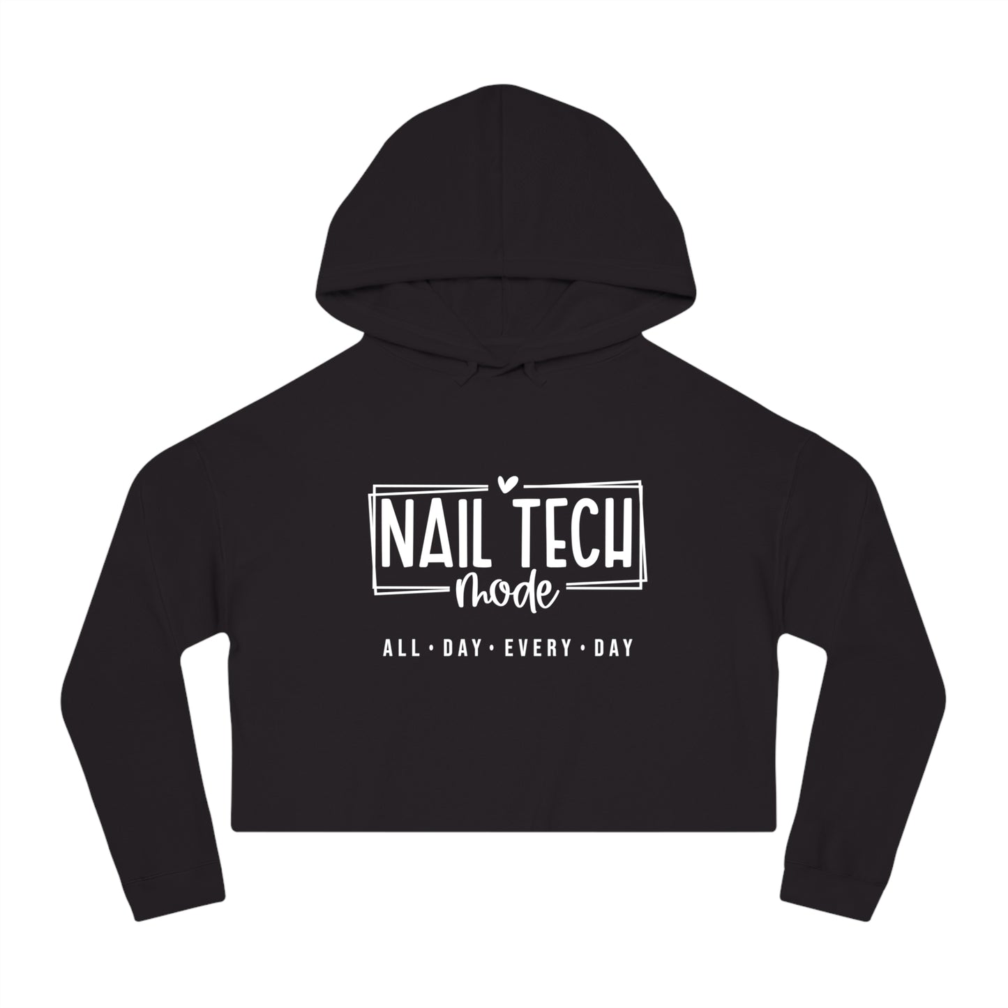 Nail Tech Mode Cropped Hooded Sweatshirt