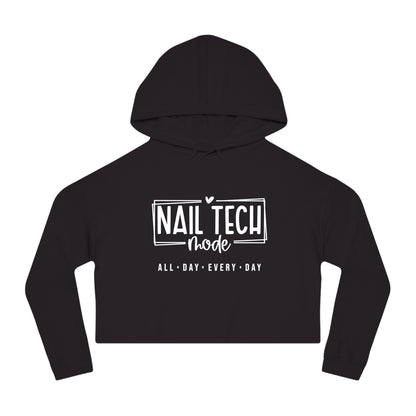 Nail Tech Mode Cropped Hooded Sweatshirt