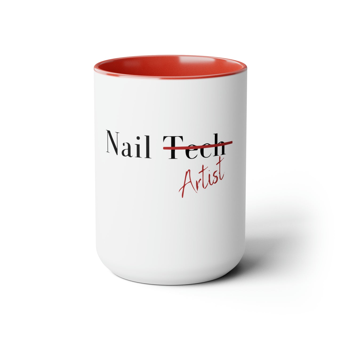 Nail Artist Two-Tone Coffee Mugs, 15oz