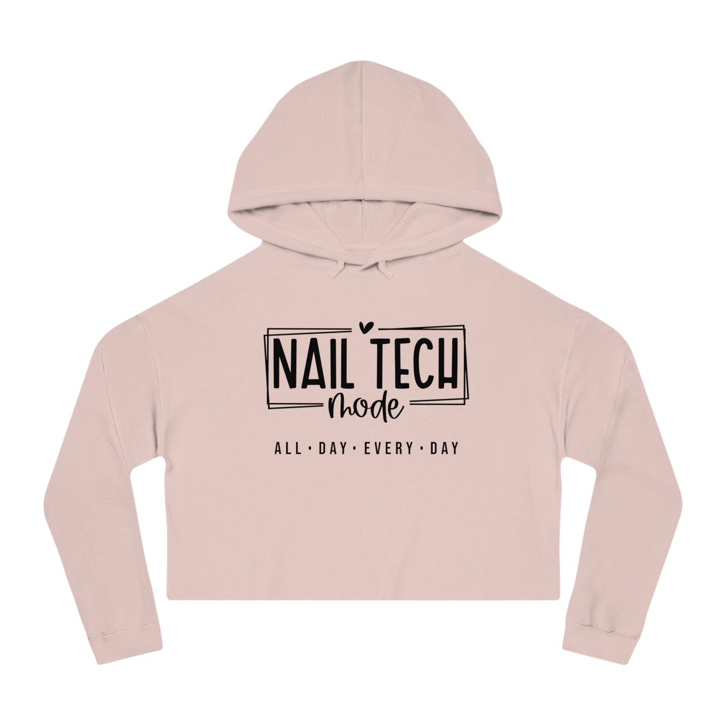 Nail Tech Mode Cropped Hooded Sweatshirt