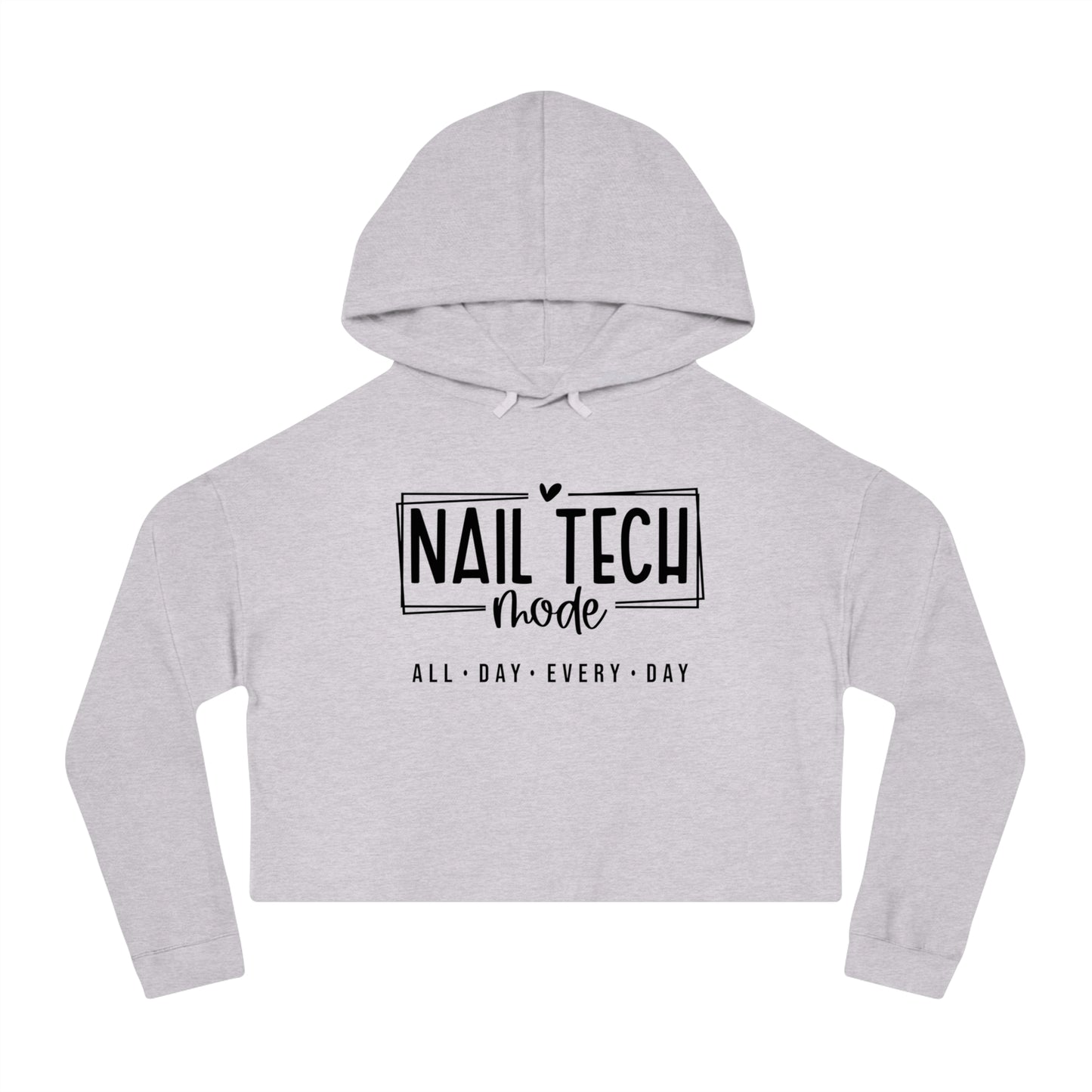 Nail Tech Mode Cropped Hooded Sweatshirt