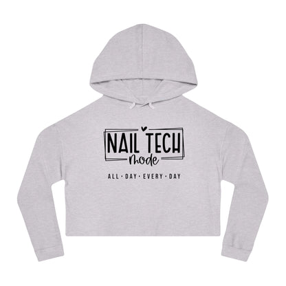 Nail Tech Mode Cropped Hooded Sweatshirt