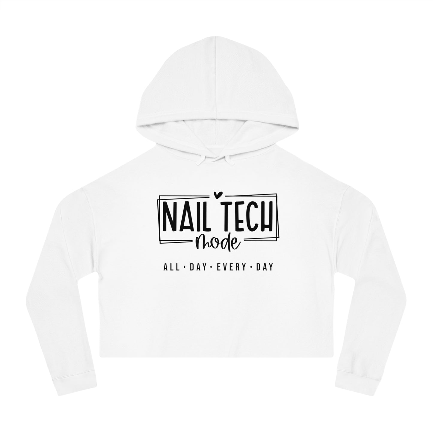 Nail Tech Mode Cropped Hooded Sweatshirt