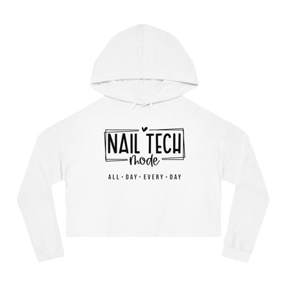 Nail Tech Mode Cropped Hooded Sweatshirt