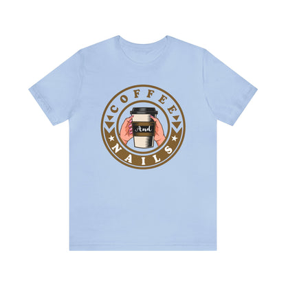 Coffee Nail Unisex Jersey Short Sleeve Tee