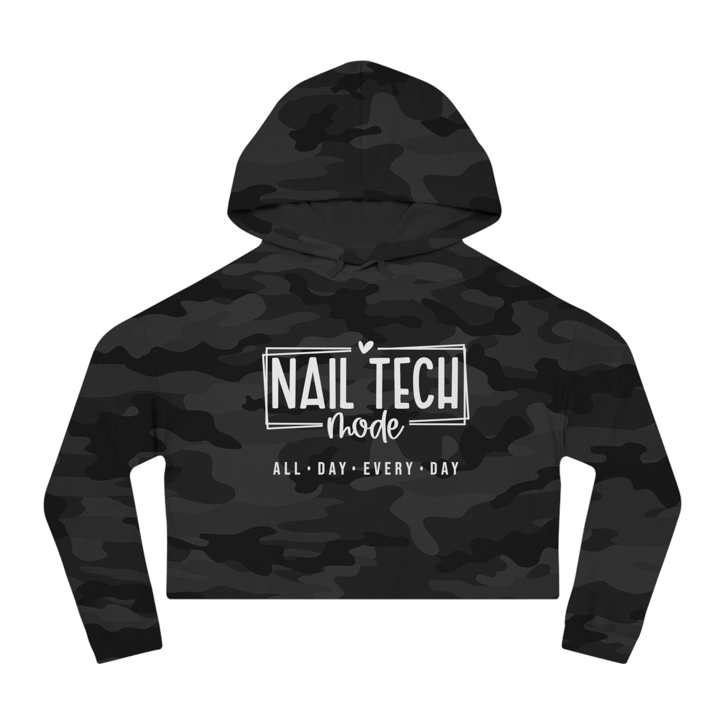 Nail Tech Mode Cropped Hooded Sweatshirt