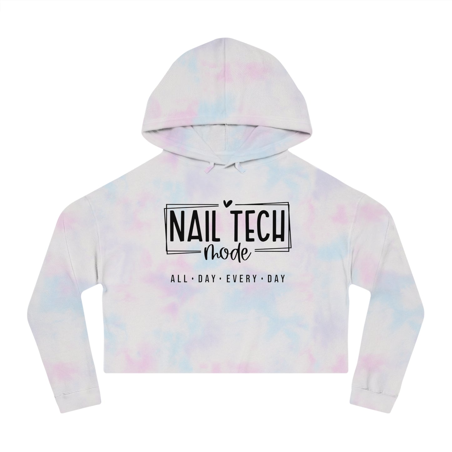 Nail Tech Mode Cropped Hooded Sweatshirt