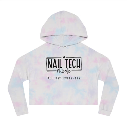 Nail Tech Mode Cropped Hooded Sweatshirt