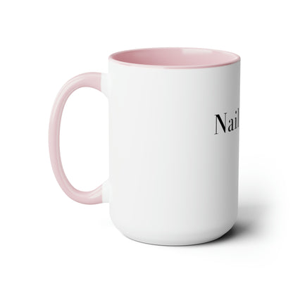 Nail Artist Two-Tone Coffee Mugs, 15oz