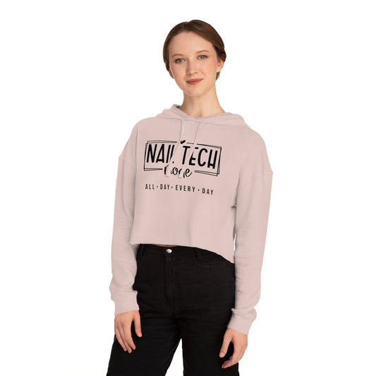 Nail Tech Mode Cropped Hooded Sweatshirt