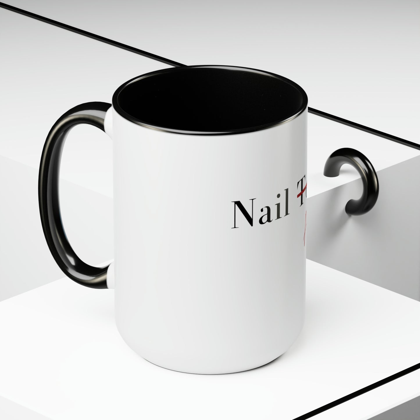 Nail Artist Two-Tone Coffee Mugs, 15oz