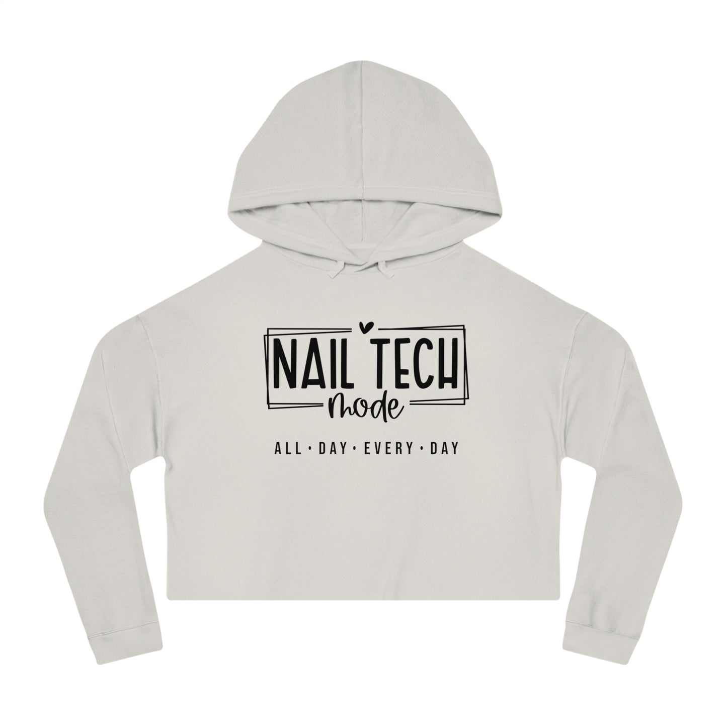 Nail Tech Mode Cropped Hooded Sweatshirt