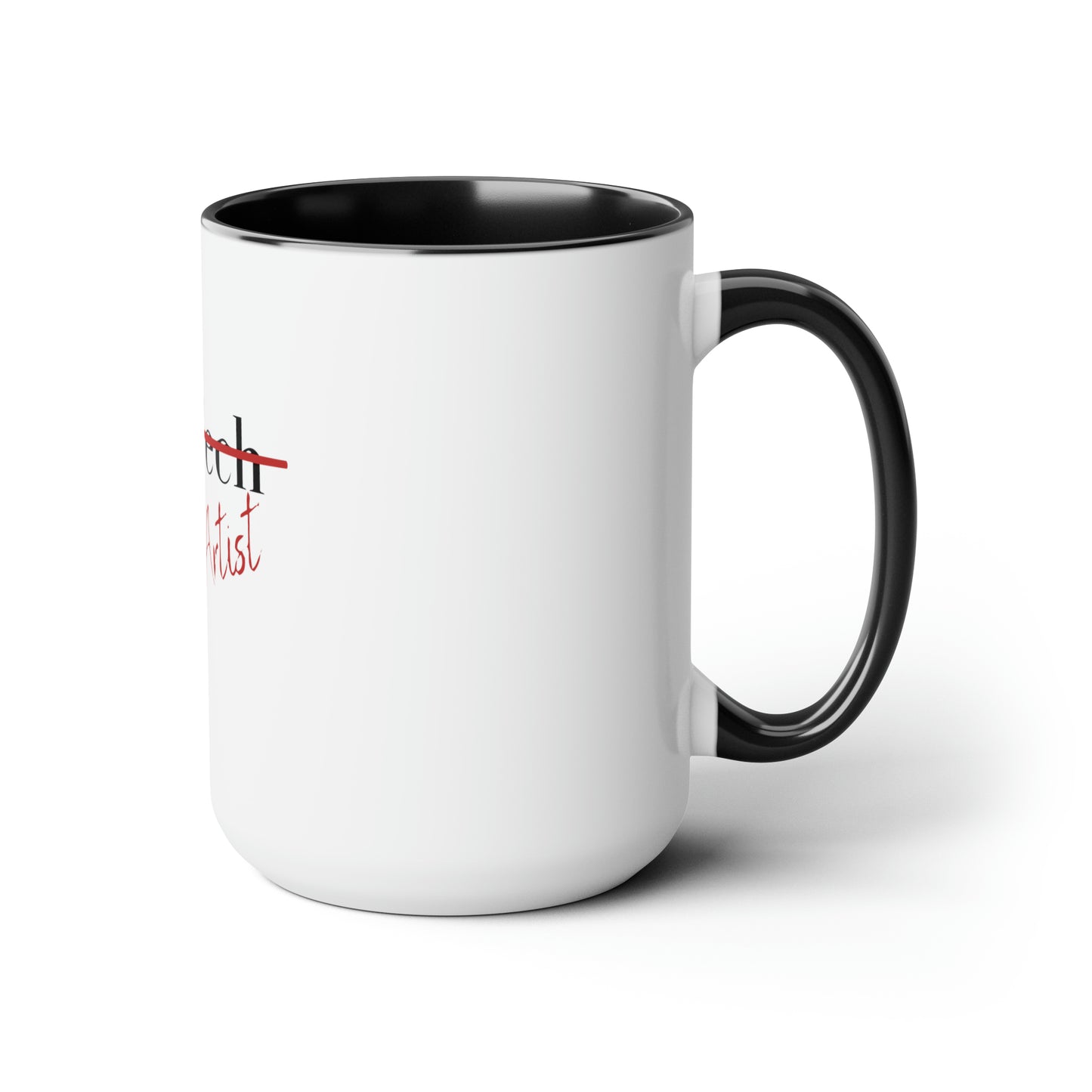 Nail Artist Two-Tone Coffee Mugs, 15oz