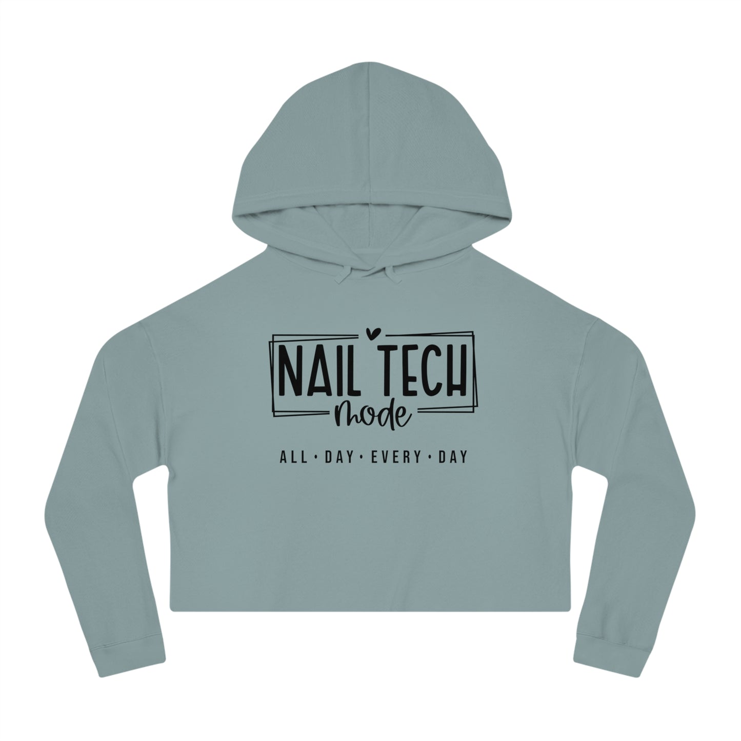 Nail Tech Mode Cropped Hooded Sweatshirt