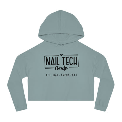 Nail Tech Mode Cropped Hooded Sweatshirt